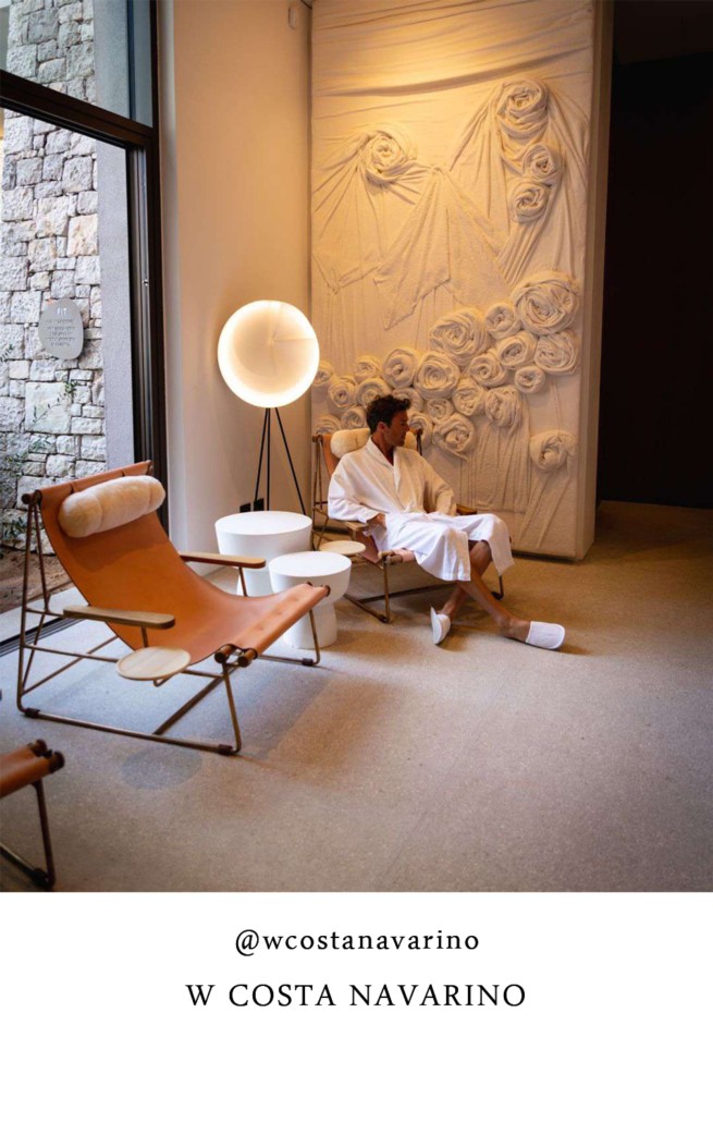 instagram image of W COSTA NAVARINO with ALENTES MUSHROOM SOLID TABLES in tall and low sizes and in white