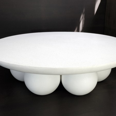 PIEDI COFFEE TABLE from cast stone and marble designed and made by Alentes Atelier in Greece. Bespoke collectible design furniture and objects.